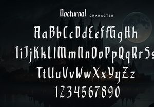Nocturnal - Display Font