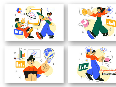 10 Augmented Reality Education Illustration