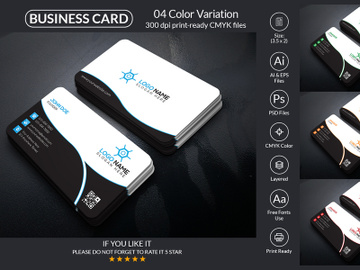 Corporate Business Card Design Template. preview picture