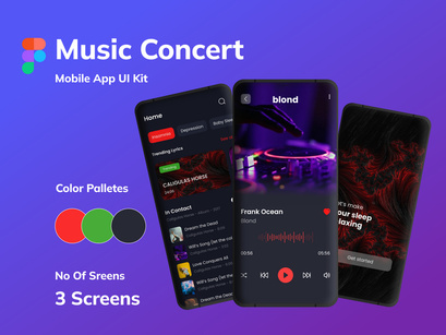 Music Concert App UI