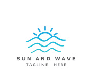 Creative and unique sun logo design.