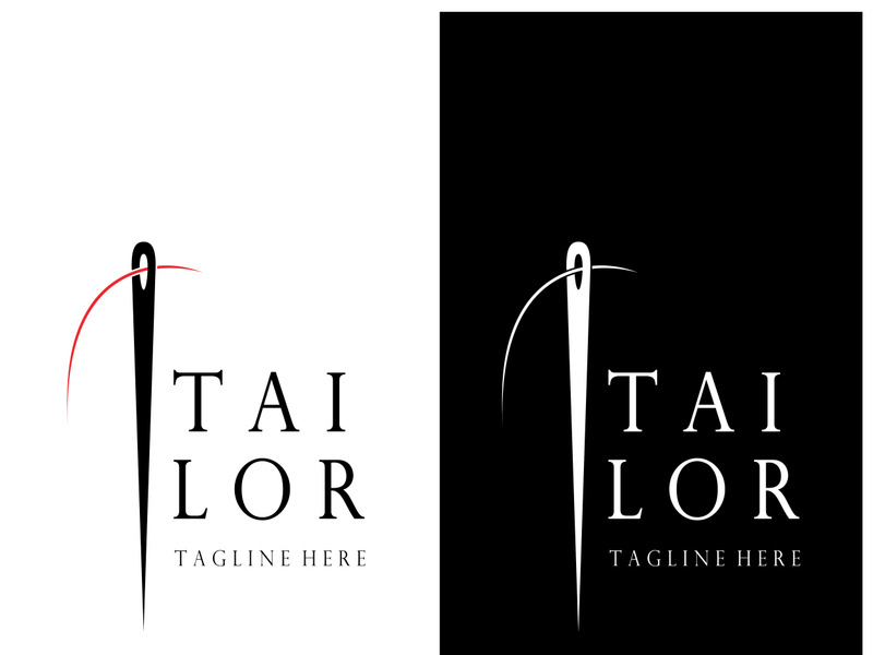 tailor logo icon illustration template combination of buttons for clothes, thread and sewing machine, for clothing product design, convection companies, fashion in vector form
