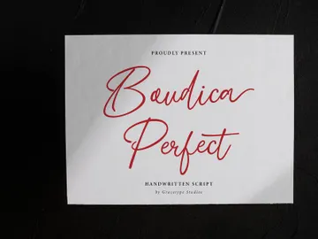Boudica Perfect | Handwritten Script preview picture