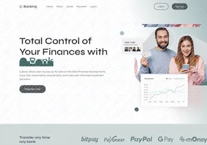 Finance Website Landing Page