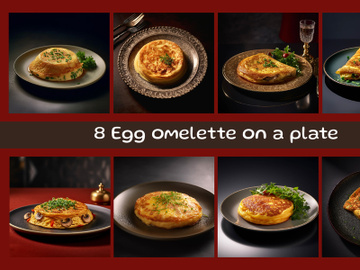 Egg omelette on a plate preview picture