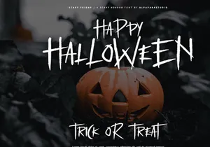Scary Friday - Horror Display Font