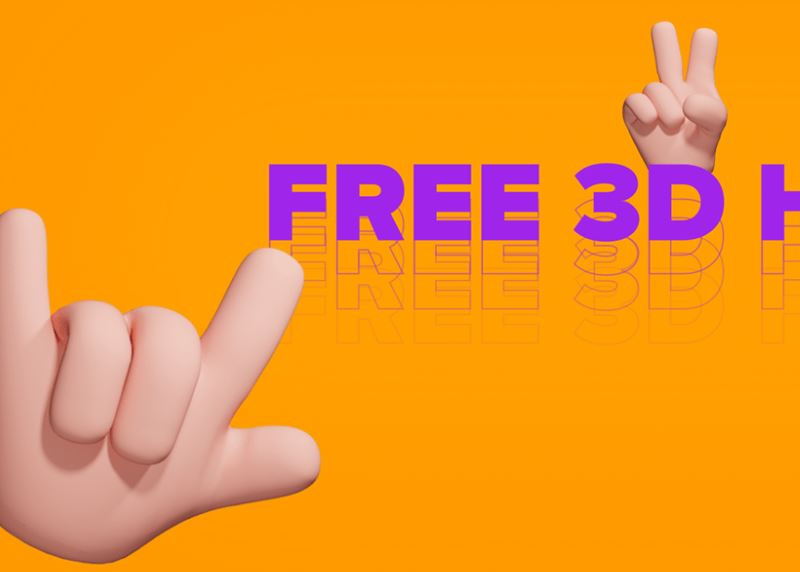 Free 3D Hands Icons