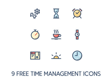Time Management Icons preview picture