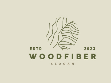 Wood Logo, Wood Fiber Bark Layer Vector preview picture