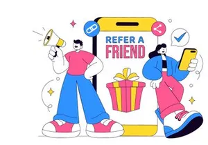 10 Refer a Friend Illustration