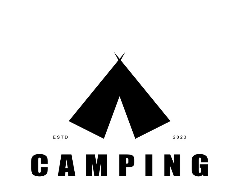 vintage and retro tent logo, camping. With tent, tree and bonfire sign. adventurers, scouts, climbers, camping equipment centervintage and retro tent logo, camping. With tent, tree and bonfire sign. adventurers, scouts, climbers, camping equipment center