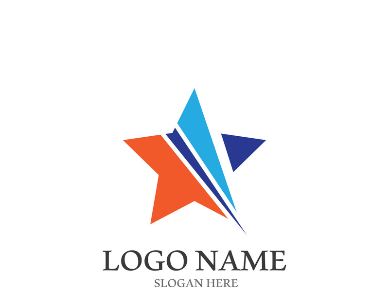 Star icon template vector illustration design