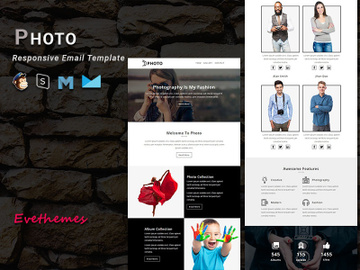 PHOTO - Responsive Email Template preview picture
