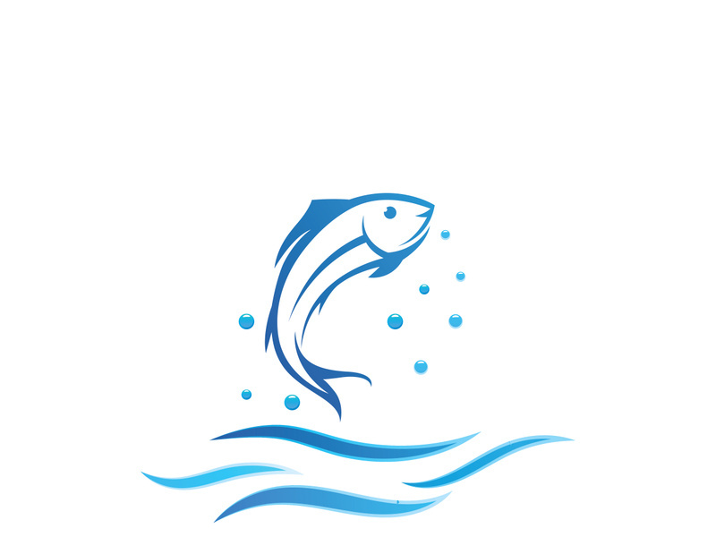 Ocean water wave wave logo design.