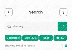 Grocery - Kit de interfaz móvil V3
