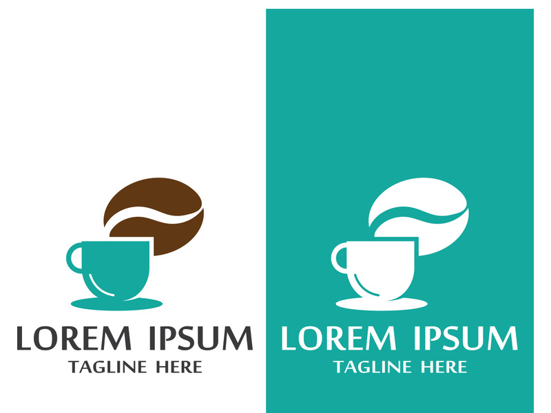 Premium coffee bean logo design.