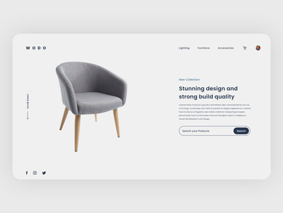 Furniture Web Landing Page