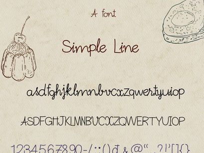 Simple Line – Hand Drawn Sketch Font