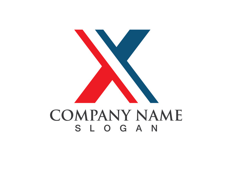 X Logo Template vector icon