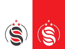 Business corporate S letter logo design vector