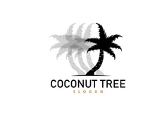 Coconut Tree Logo, Palm Tree Plant Vector