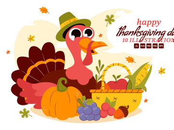 10 Happy Thanksgiving Day Illustration preview picture