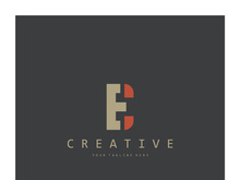 creative letter e logo design, for brand, startup, business, company, identity, application, vector
