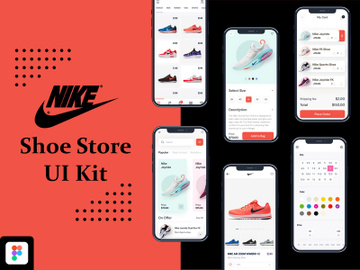 Shoe Store iOS App UI Kit preview picture