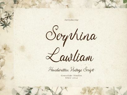 Serphina Lawliam | Handwritten Vintage Script