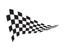 Race flag design illustration