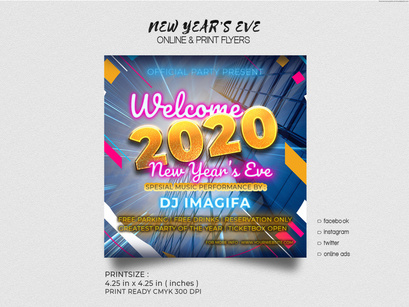 New Year's Eve Flyer template