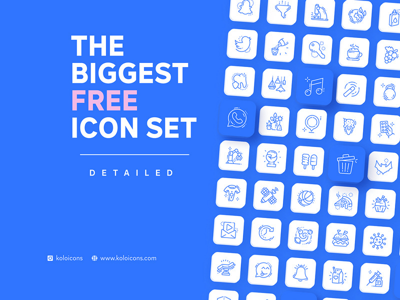 Koloicons – 3000+ Free Icon Set