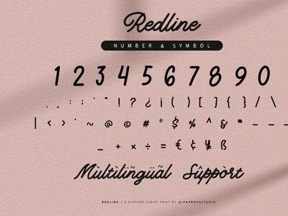Redline - Vintage Script Font