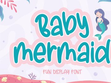 Baby Mermaid - Fun Display Font preview picture