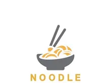 Noodle Logo Template Modern and Minimalist Concept Using Bowl