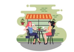 M162_Coffee shop Illustrations
