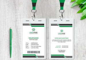 Minimal ID Card Design Template