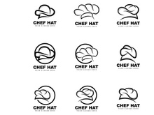 Chef Hat Logo, Restaurant Chef Vector, Design For Restaurant, Catering, Deli, Bakery