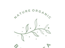 Hand drawn natural organic botanical feminine delicate logo for florist, wedding, badge, photographer and beauty.
