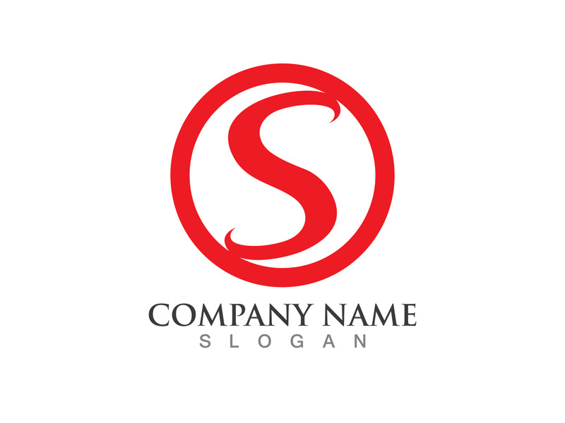 S letter logo initial company name