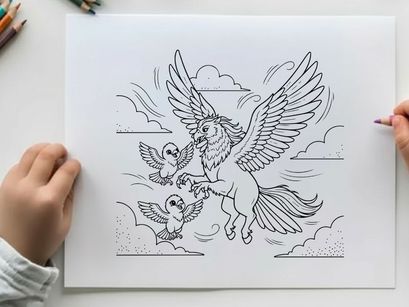 Majestic eagle with doves peace harmony vector illustration