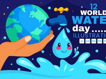 12 World Water Day Illustration preview picture