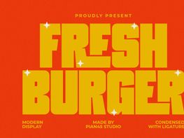 Fresh Burger - Modern Display Font preview picture