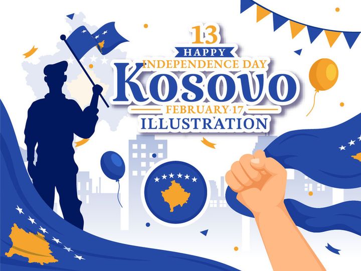 13 Kosovo Independence Day Illustration