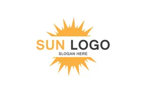 Sun logo vector