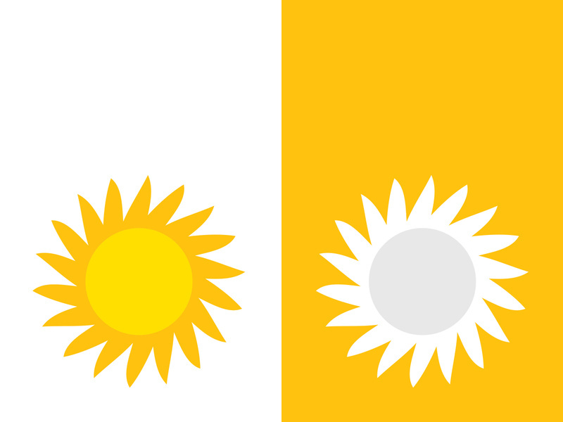 Sun vector illustration icon logo template design