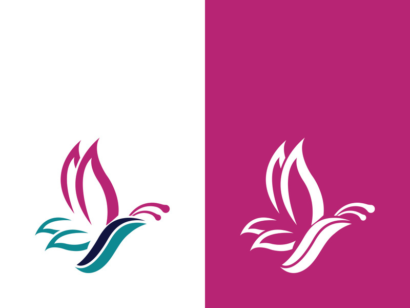 Beauty butterfly vector icon design