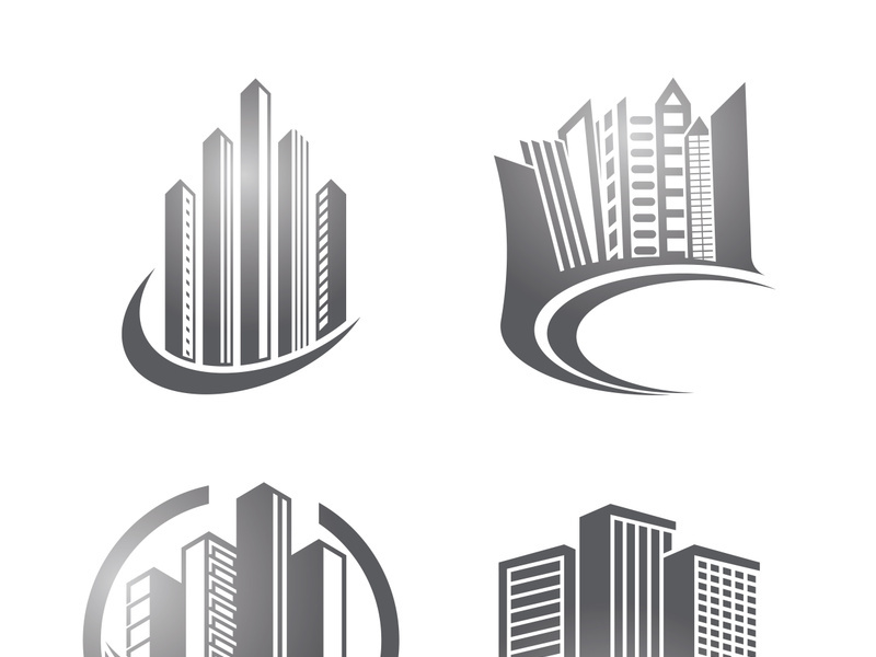 Building logo vector and symbol icon illustration design