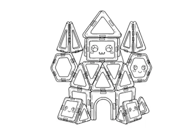 Robot teamwork concept flat design vector illustration preview picture