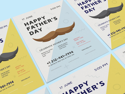 Father's Day Poster Template